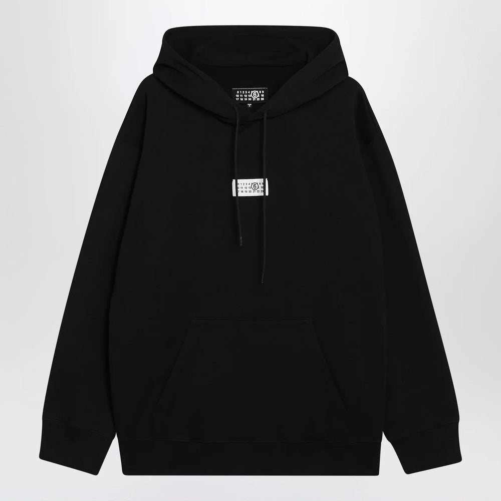 MM6 Maison Margiela - Black Numeric cotton hoodie Brand Shirts & Tops S