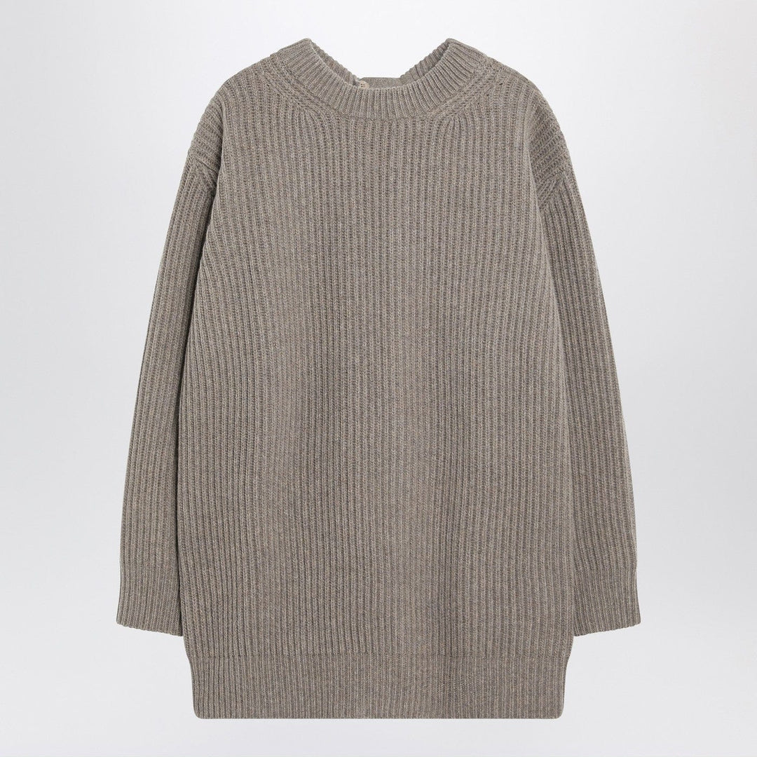 Shirts & Tops S MM6 Maison Margiela - Oversized beige ribbed sweater Brand