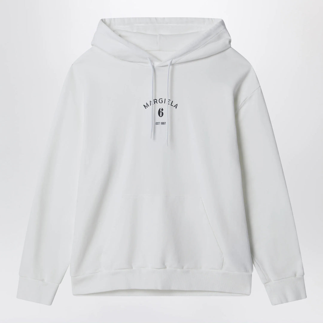 MM6 Maison Margiela - White cotton hoodie Brand Shirts &amp; Tops S