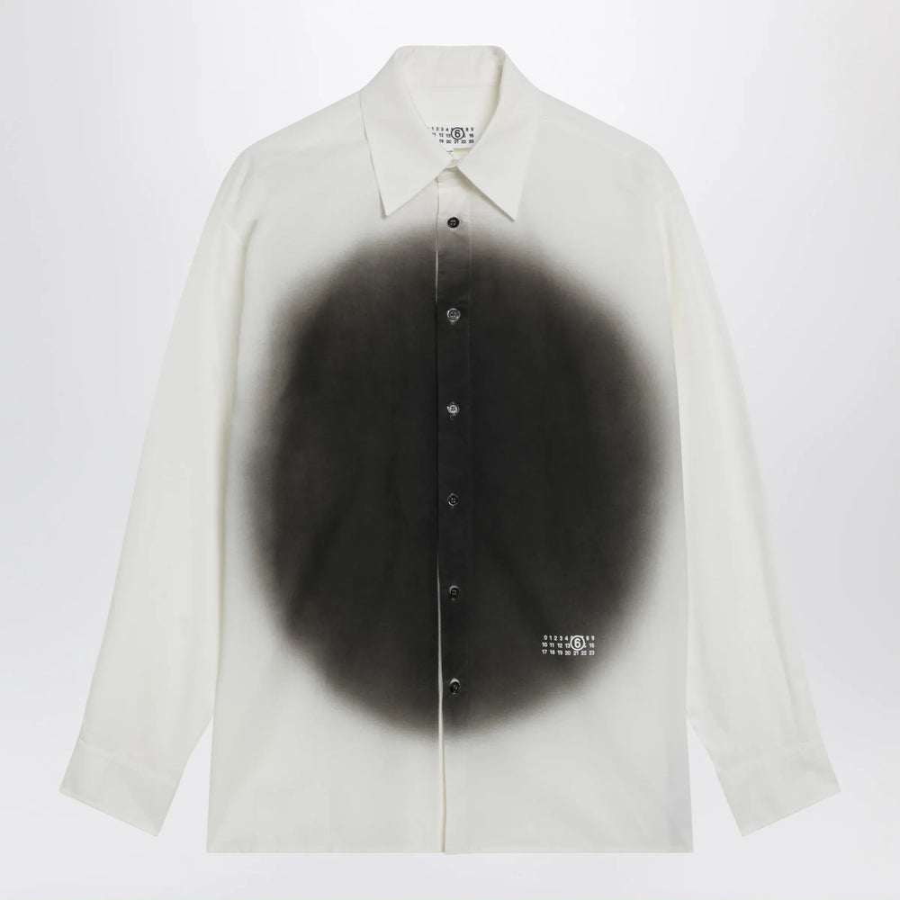 MM6 Maison Margiela - White shirt with spray print Brand Shirts & Tops 46 IT