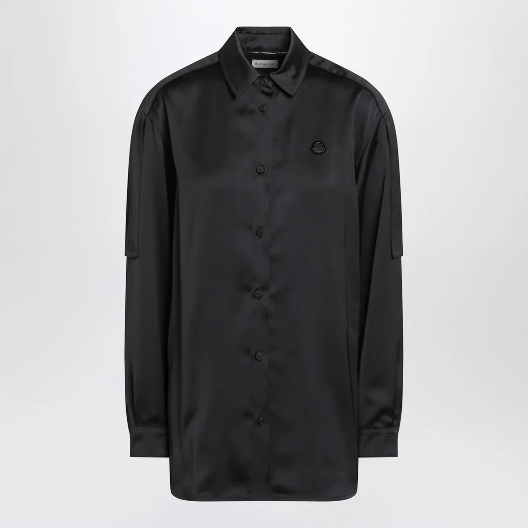 Moncler X Edward Enninful - Black long-sleeve shirt Brand Shirts &amp; Tops 40  IT