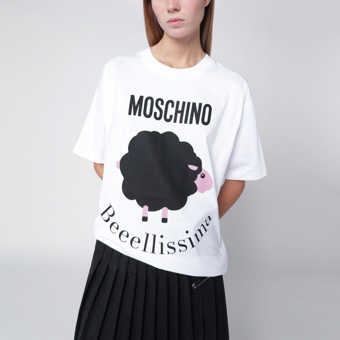 Shirts & Tops Moschino - White T-shirt with logo print Brand
