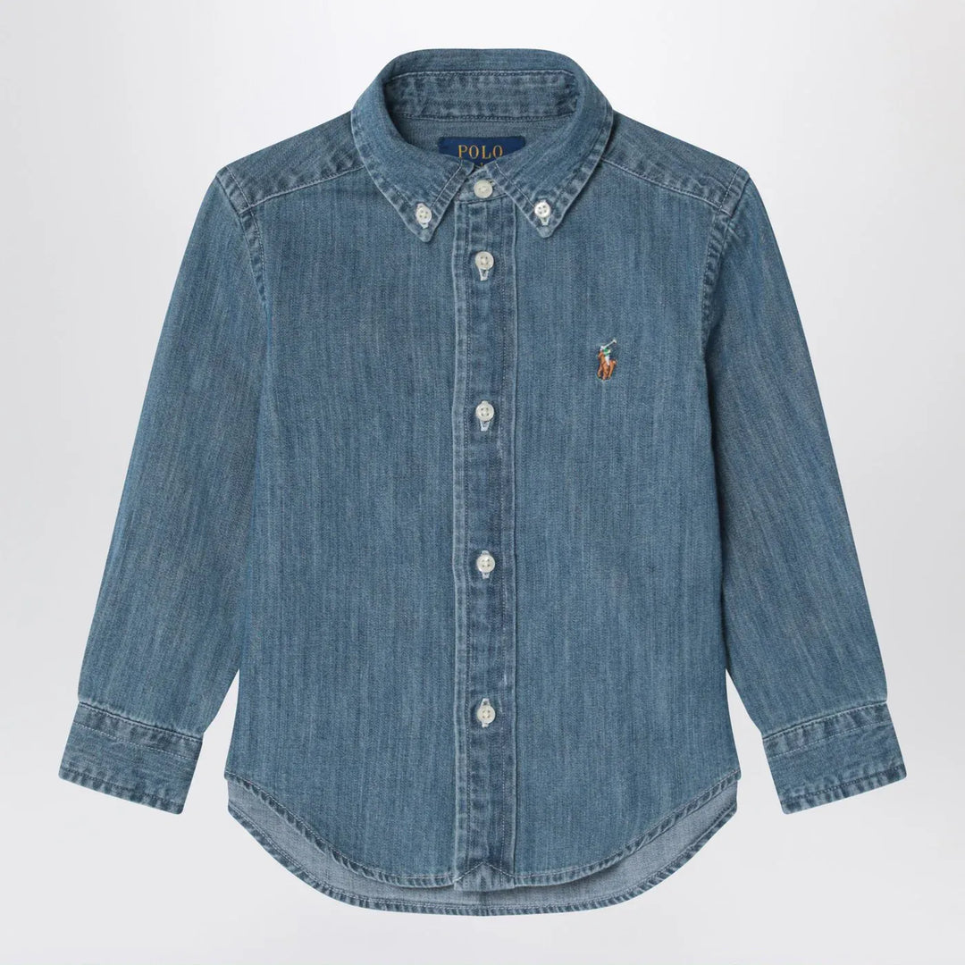 Polo Ralph Lauren - Blue denim button-down shirt Brand Shirts &amp; Tops M