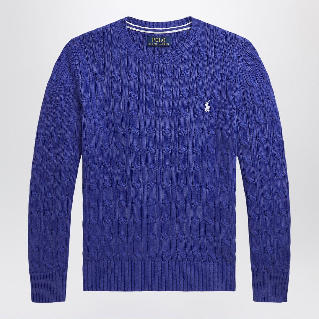 Shirts &amp; Tops Polo Ralph Lauren - Bright blue crew neck sweater with braids Brand