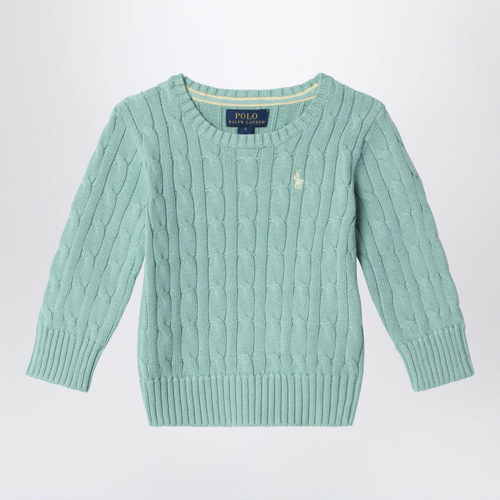 Shirts &amp; Tops Polo Ralph Lauren - Celadon green cable knit cotton jumper Brand