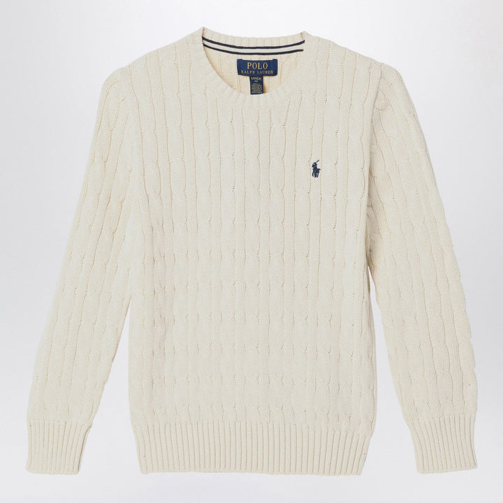 Shirts &amp; Tops 2 Polo Ralph Lauren - Cream cable-knit crewneck sweater Brand