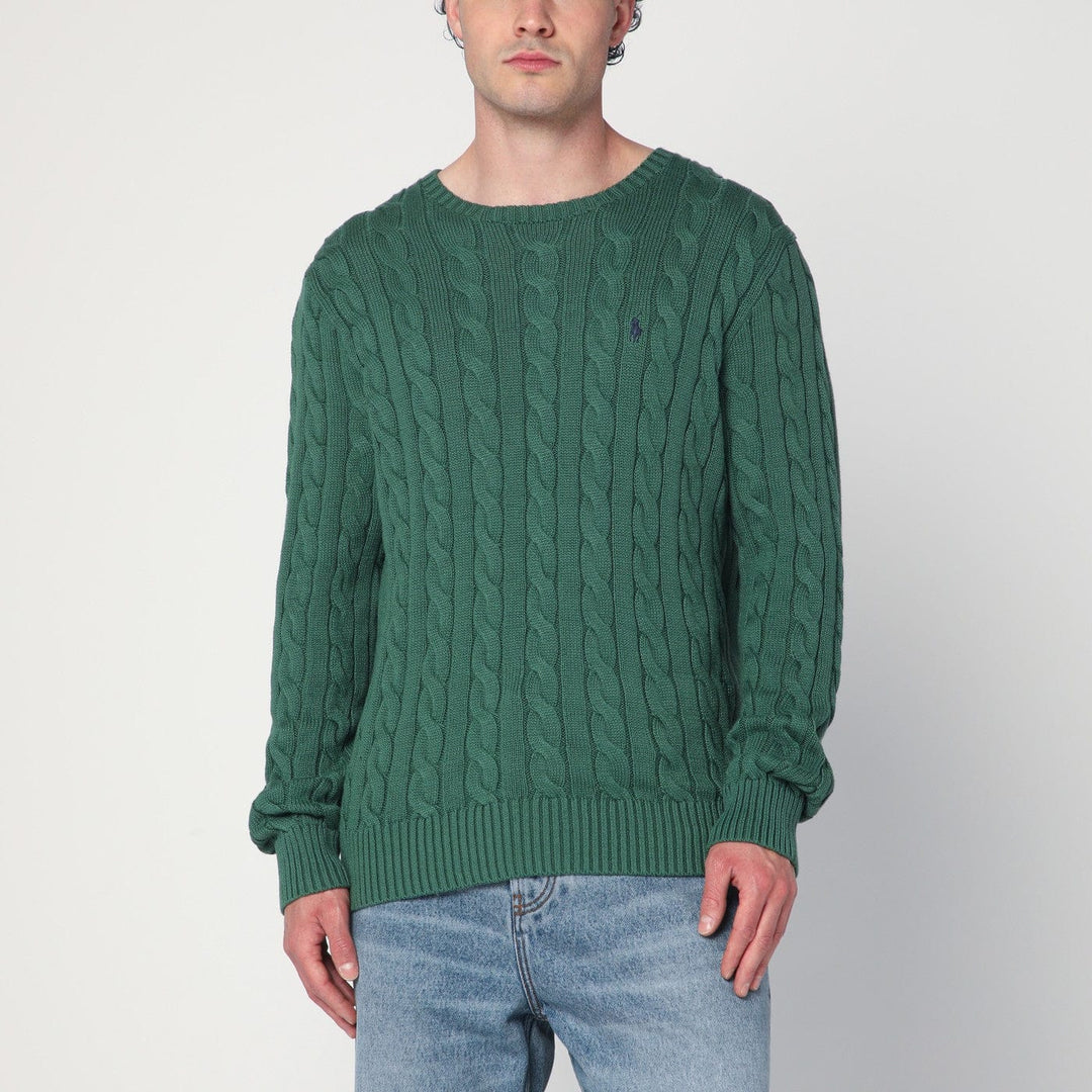 Shirts &amp; Tops XL Polo Ralph Lauren - Green cotton cable-knit jumper Brand