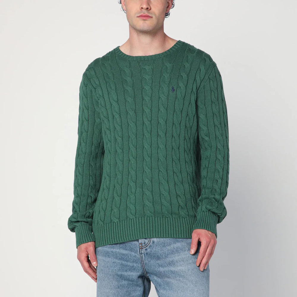 Polo Ralph Lauren - Green cotton cable-knit jumper Brand Shirts & Tops XL