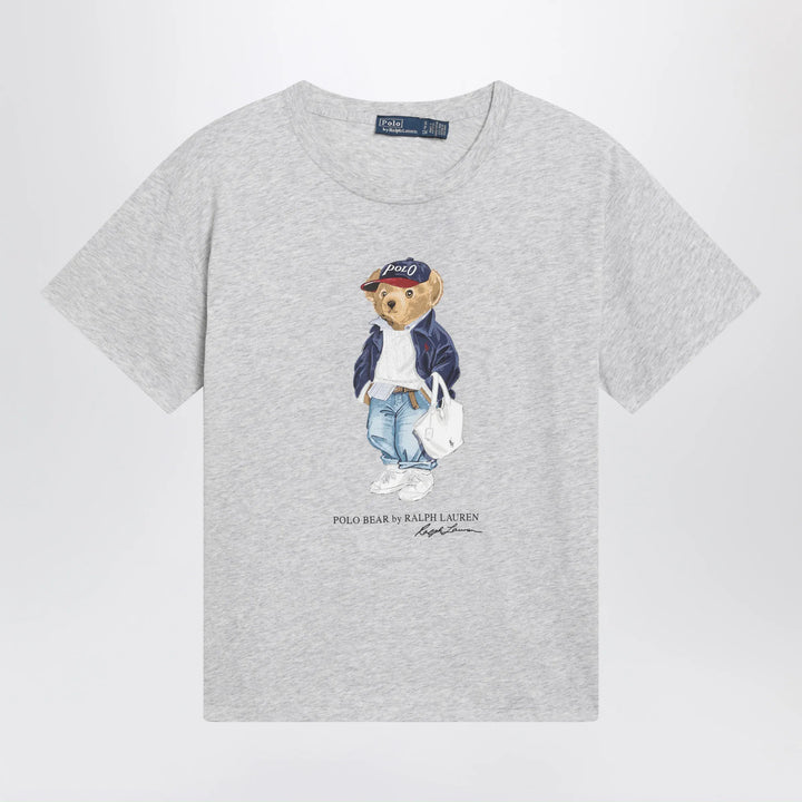 Polo Ralph Lauren - Grey Polo Bear Cotton T-Shirt Brand Shirts &amp; Tops XS
