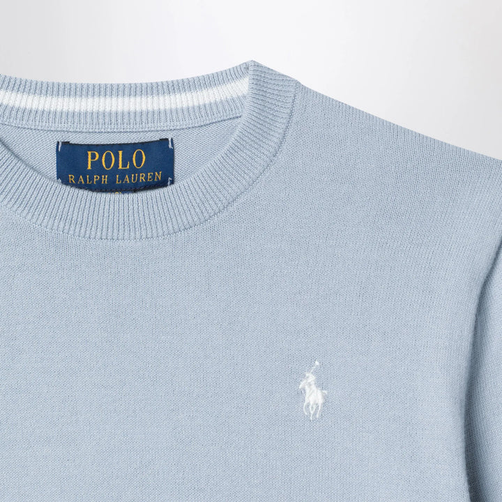 Polo Ralph Lauren - Light blue cotton crew-neck sweater Brand Shirts &amp; Tops