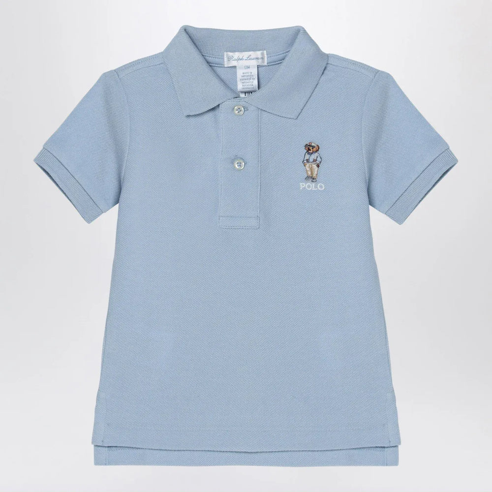 Polo Ralph Lauren - Light blue cotton polo shirt with logo embroidery Brand Shirts & Tops 3