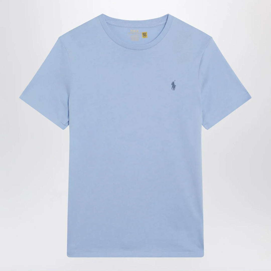 Polo Ralph Lauren - Light blue Custom Slim-Fit cotton T-shirt Brand Shirts &amp; Tops L