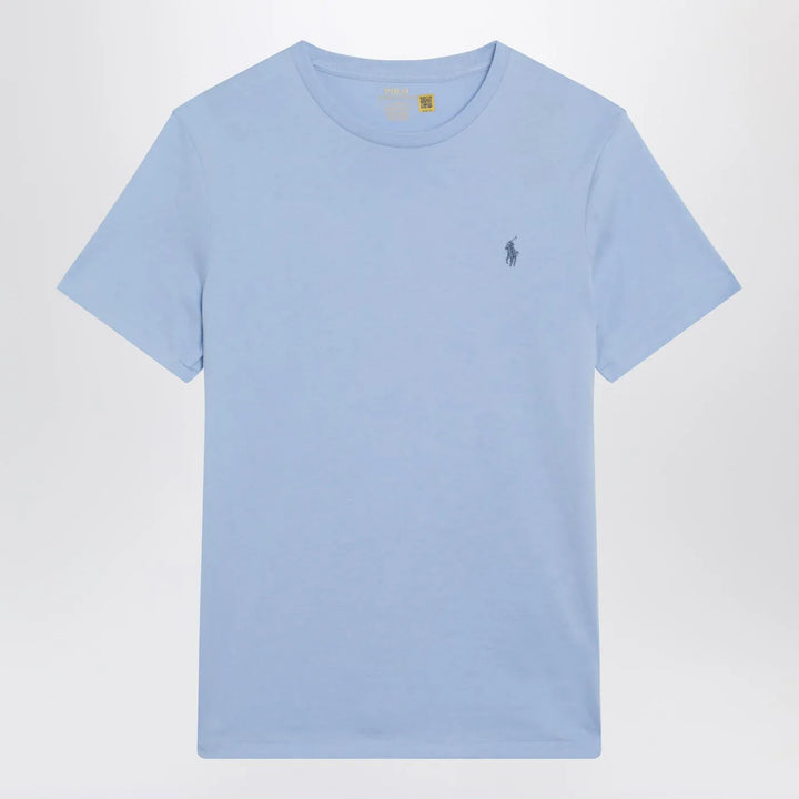 Polo Ralph Lauren - Light blue Custom Slim-Fit cotton T-shirt Brand Shirts &amp; Tops L