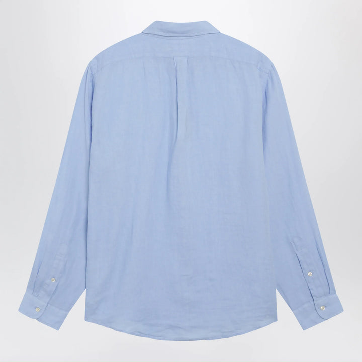 Polo Ralph Lauren - Light Blue Linen Button-Down Shirt Brand Shirts &amp; Tops