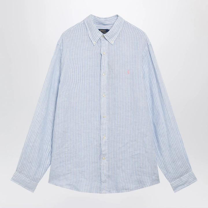Polo Ralph Lauren - Light blue/white striped linen shirt Brand Shirts &amp; Tops S