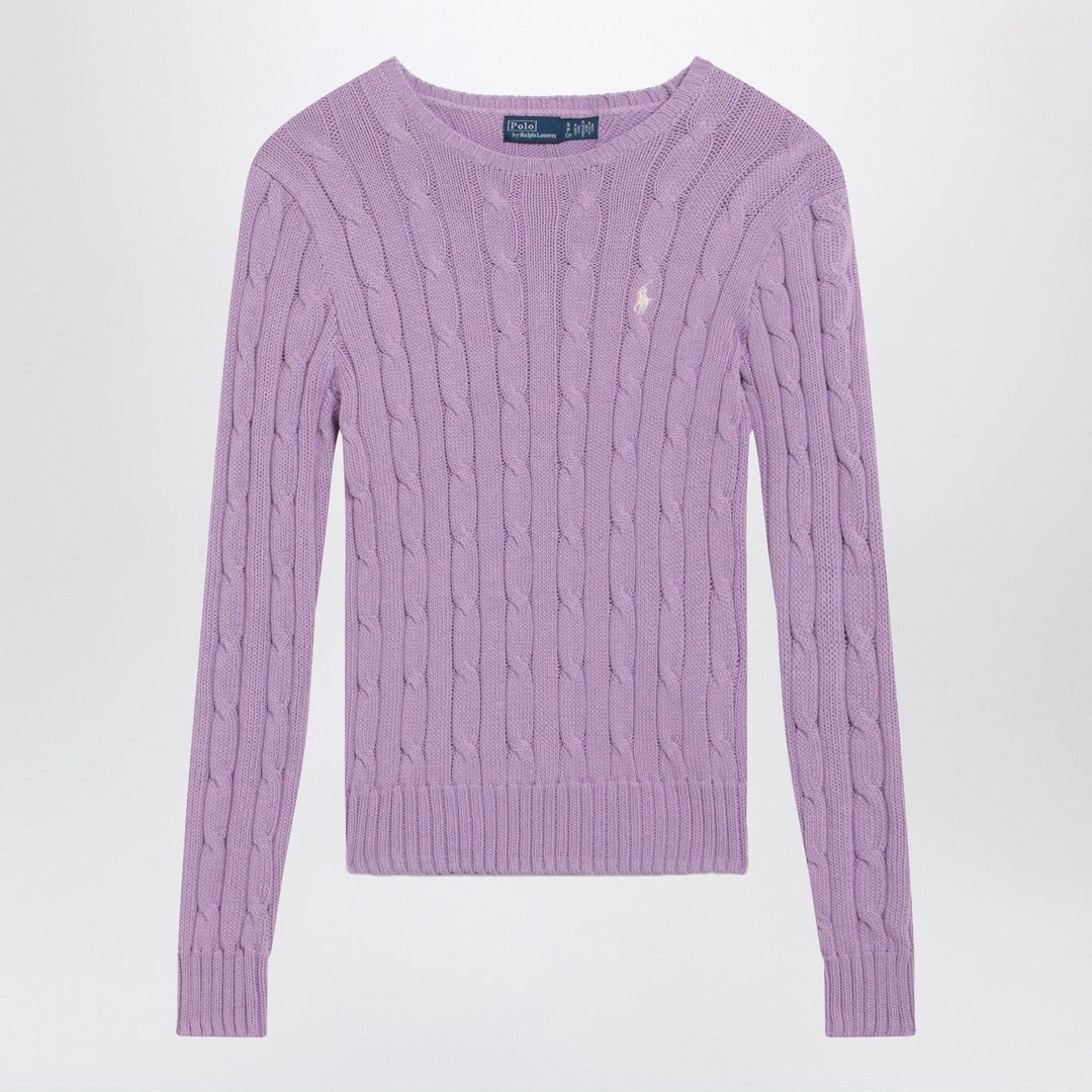 Shirts &amp; Tops Polo Ralph Lauren - Lilac cotton cable-knit sweater Brand