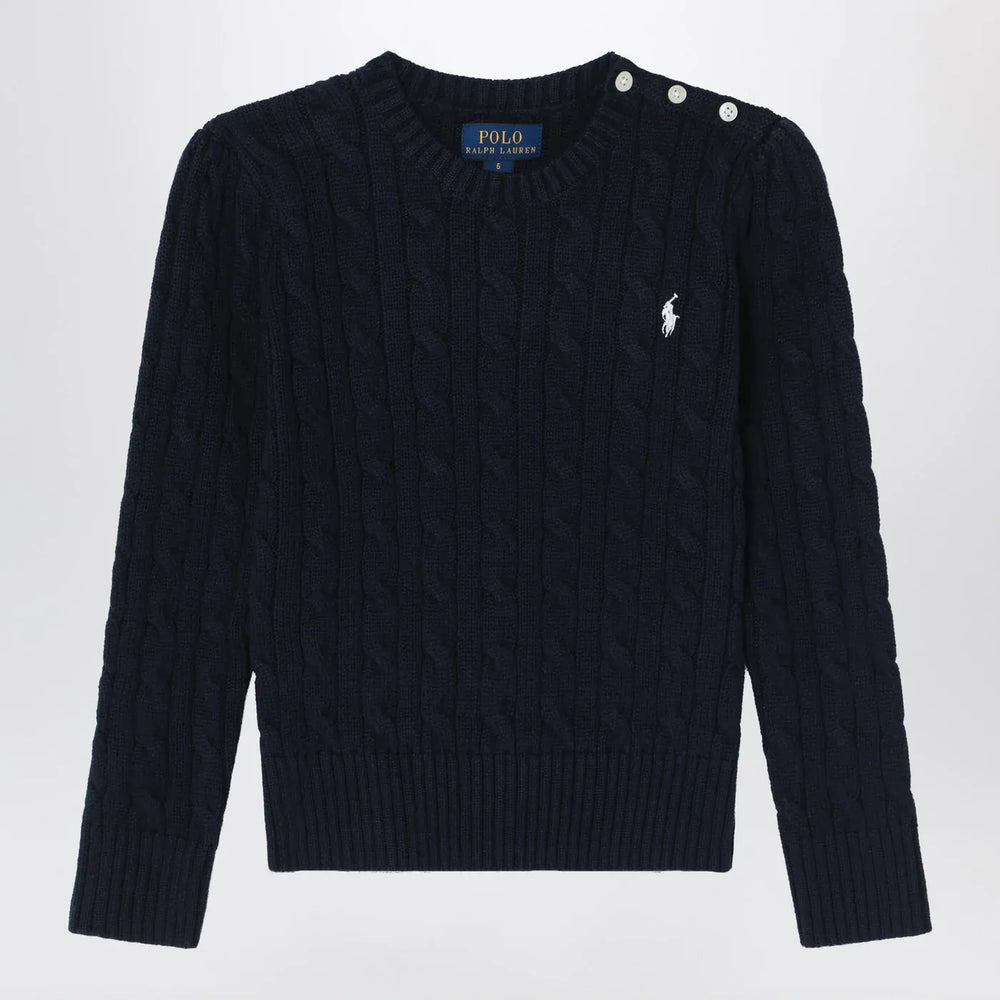 Polo Ralph Lauren - Navy blue cotton cable-knit jumper Brand Shirts & Tops 5