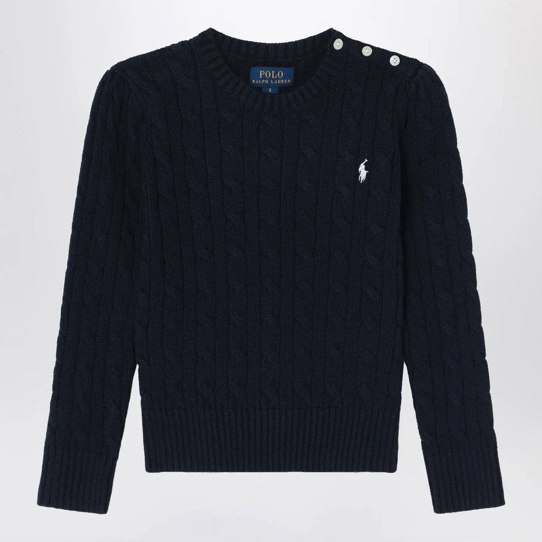 Polo Ralph Lauren - Navy blue cotton cable-knit jumper Brand Shirts &amp; Tops 5