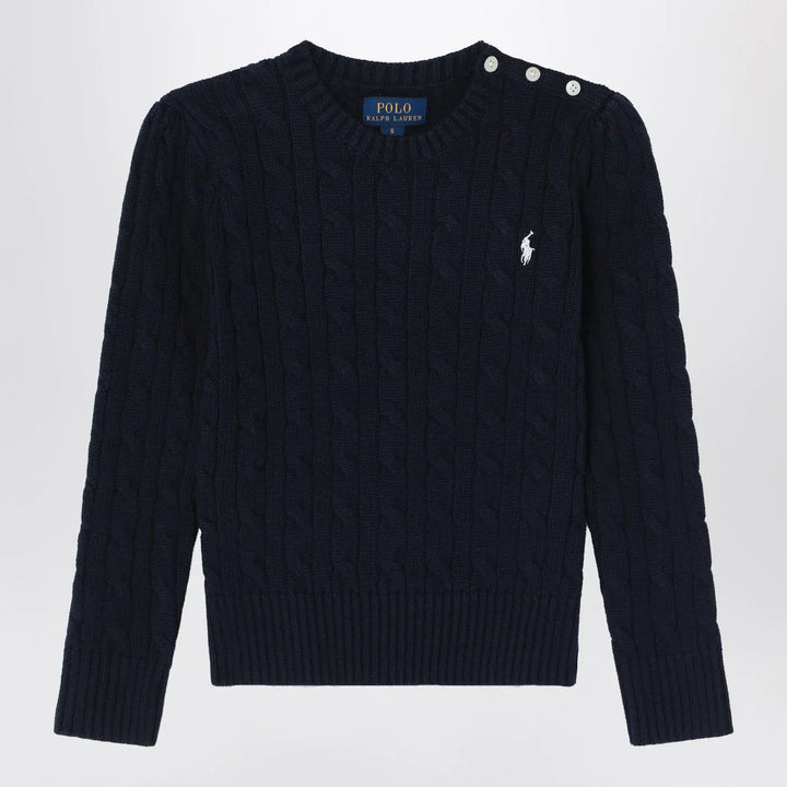 Polo Ralph Lauren - Navy blue cotton cable-knit jumper Brand Shirts &amp; Tops 5