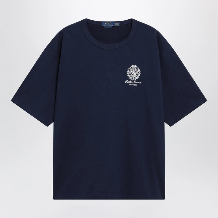 Polo Ralph Lauren - Navy Blue Relaxed-Fit T-Shirt With Logo Prints Brand Shirts &amp; Tops S