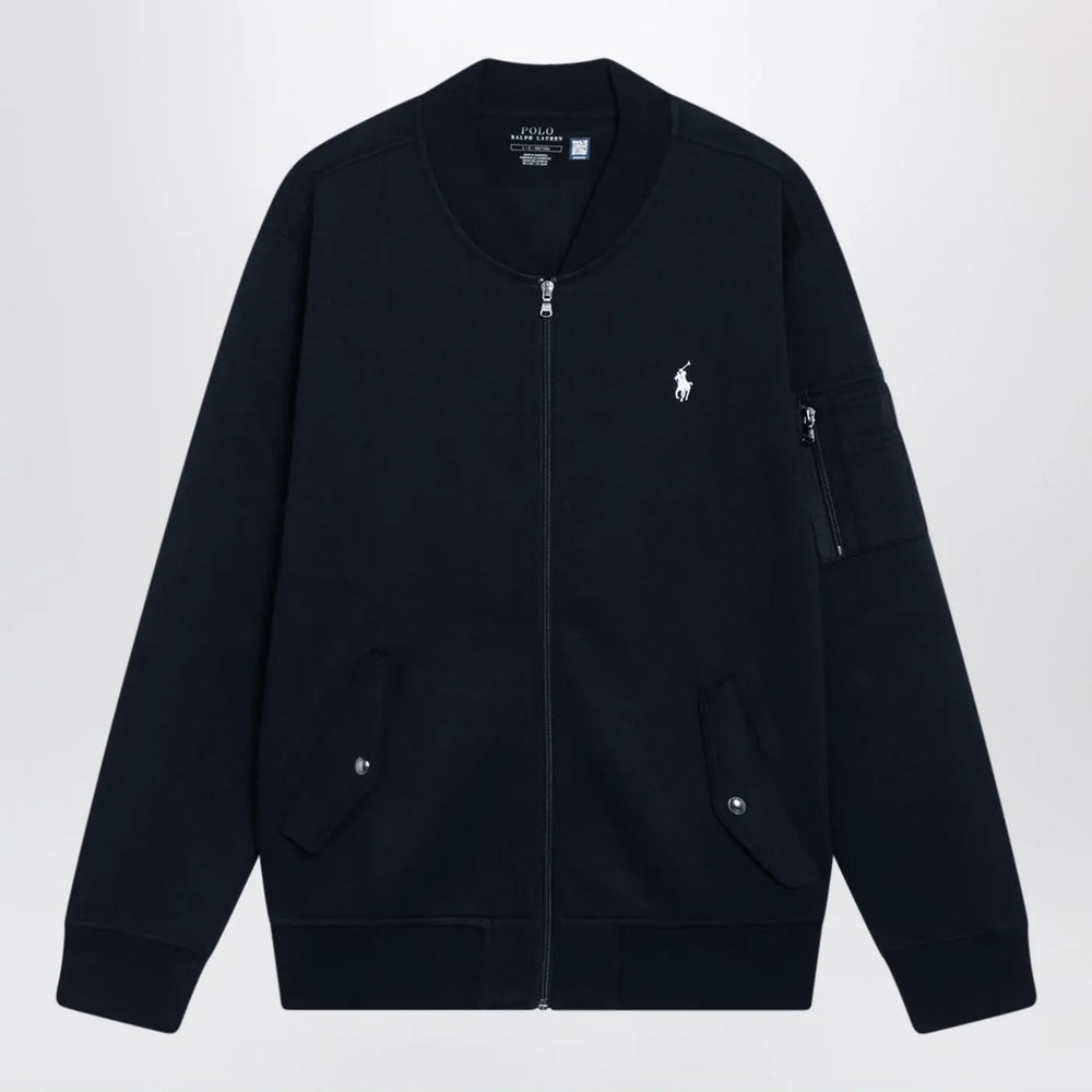 Polo Ralph Lauren - Navy blue zip-up cotton-blend sweatshirt Brand Shirts & Tops XXL