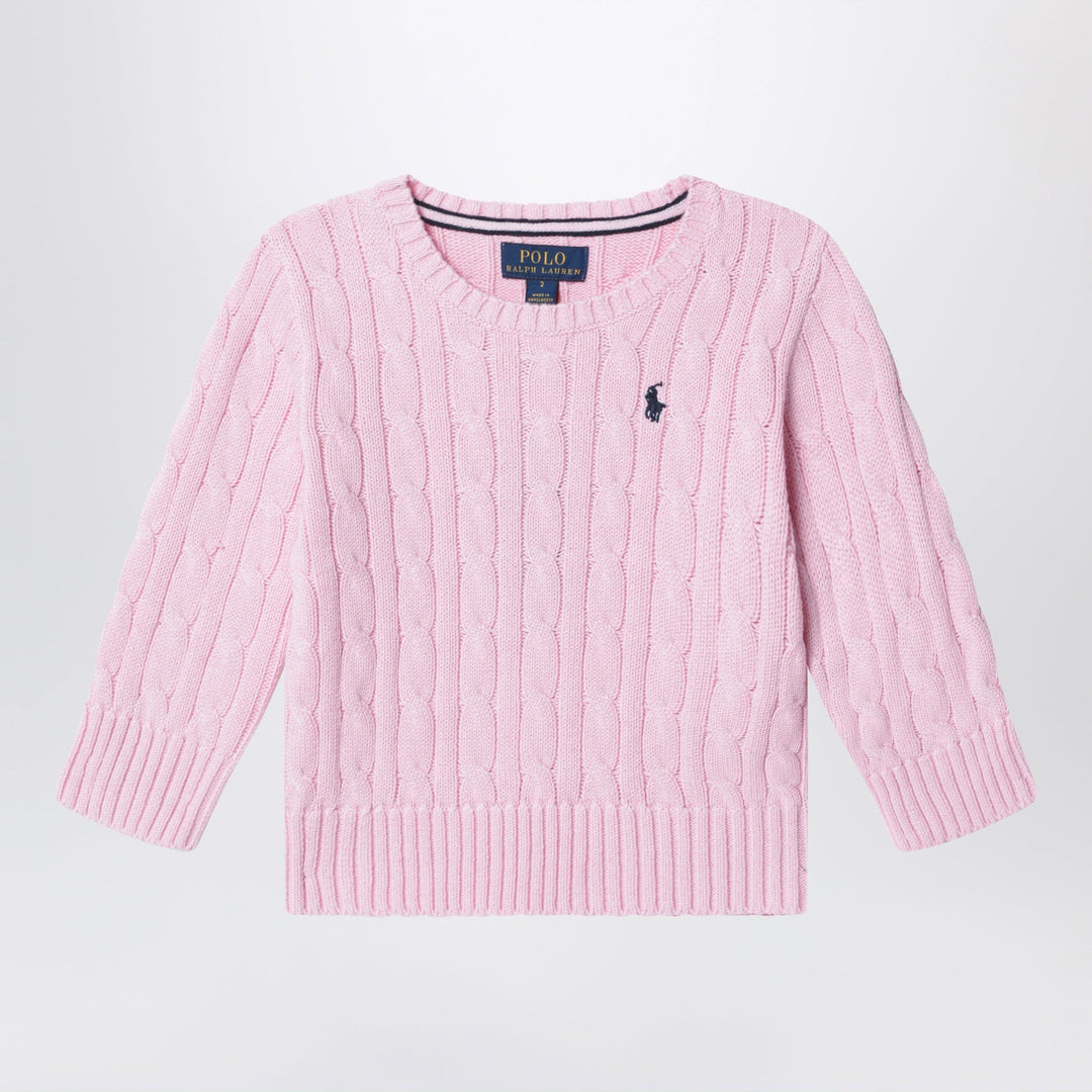 Shirts &amp; Tops S Polo Ralph Lauren - Pink cable-knit cotton sweater Brand