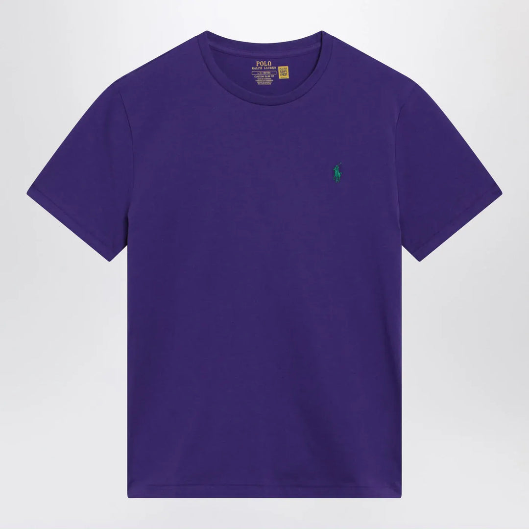Polo Ralph Lauren - Purple Custom Slim-Fit cotton T-shirt Brand Shirts &amp; Tops L