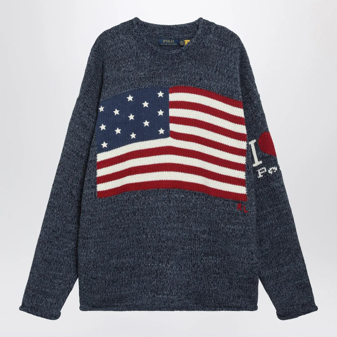 Polo Ralph Lauren - Regular-fit “I Love Polo” flag sweater Brand Shirts &amp; Tops M