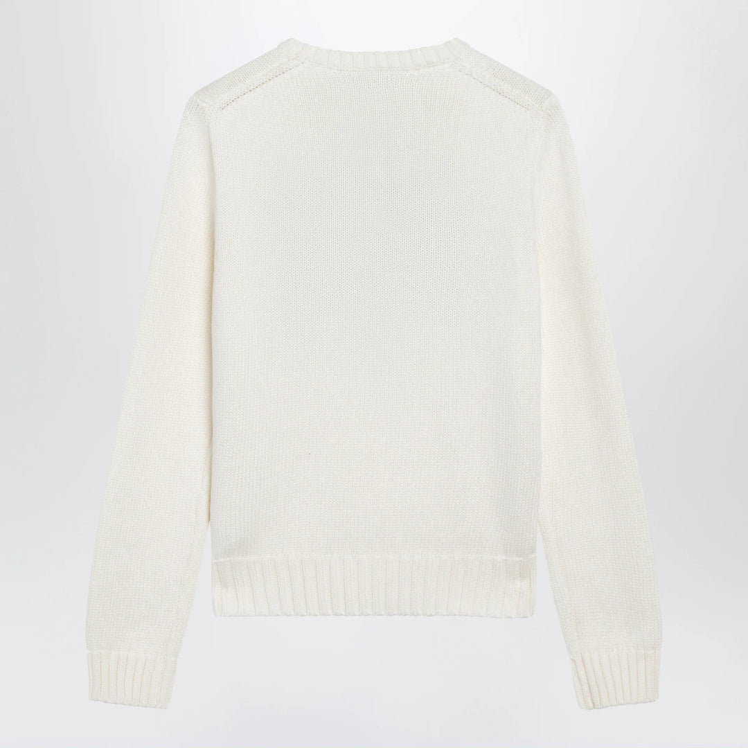 Polo Ralph Lauren - Tommy Hilfiger cream sweater with flag motif Brand Shirts &amp; Tops