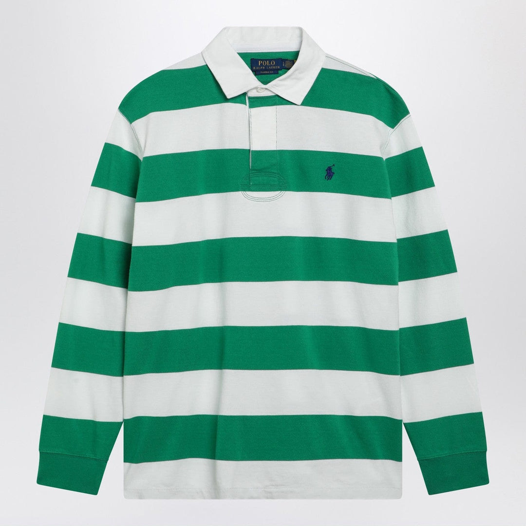 Shirts &amp; Tops Polo Ralph Lauren - White/green striped Classic Fit polo shirt Brand