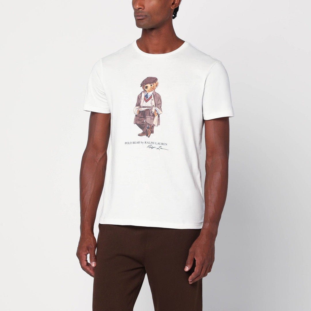 Shirts &amp; Tops L Polo Ralph Lauren - White Polo Bear T-shirt Custom Slim-Fit Brand