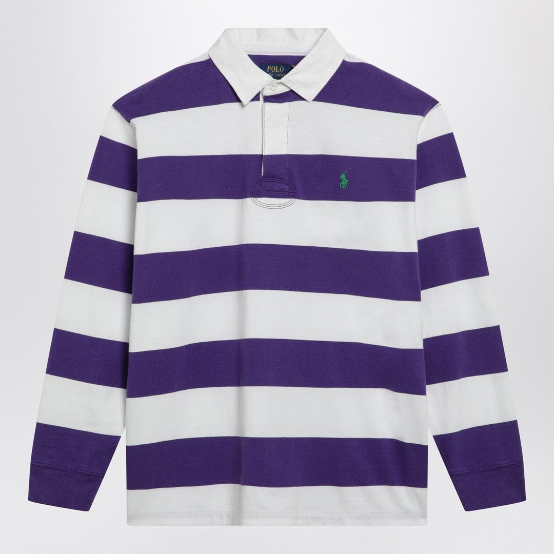 Shirts &amp; Tops XL Polo Ralph Lauren - White/purple striped Classic Fit polo shirt Brand