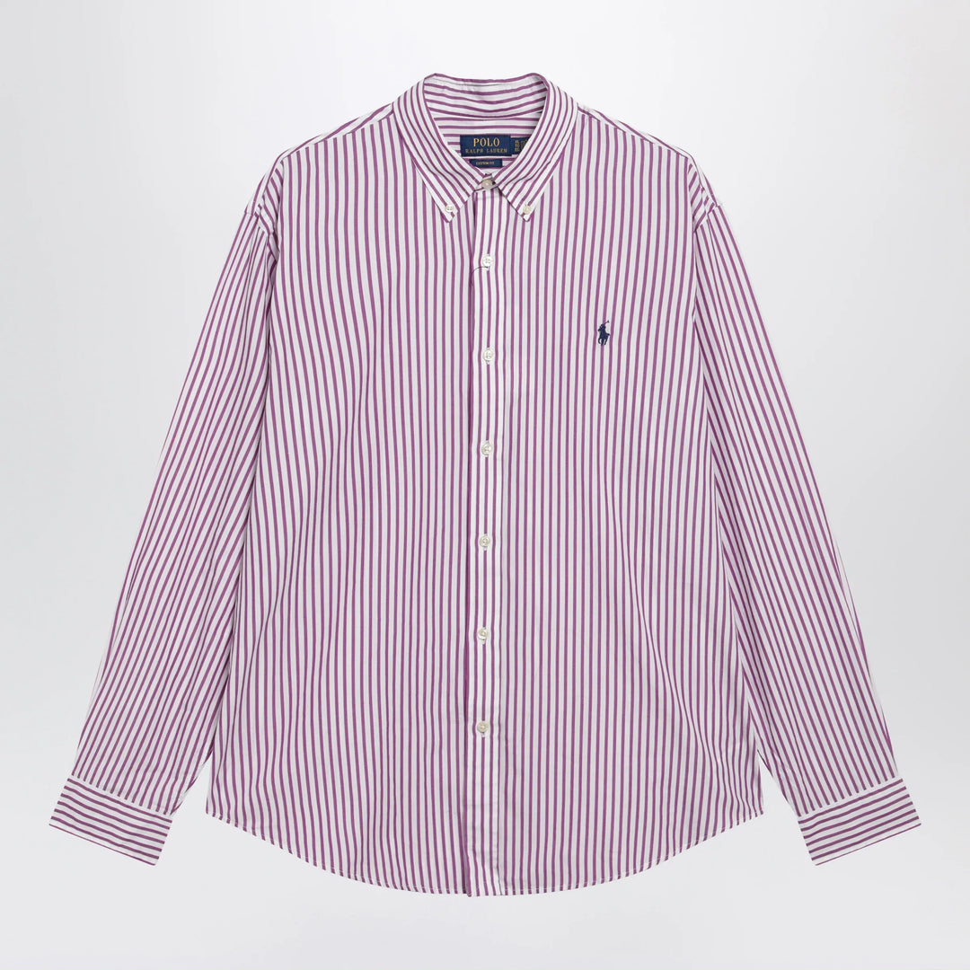 Polo Ralph Lauren - White/purple striped Custom-Fit poplin shirt Brand Shirts &amp; Tops S