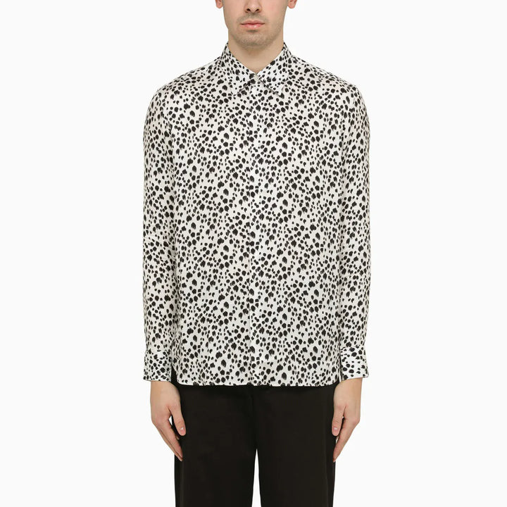 PT Torino - White viscose striped shirt Brand Shirts &amp; Tops 39