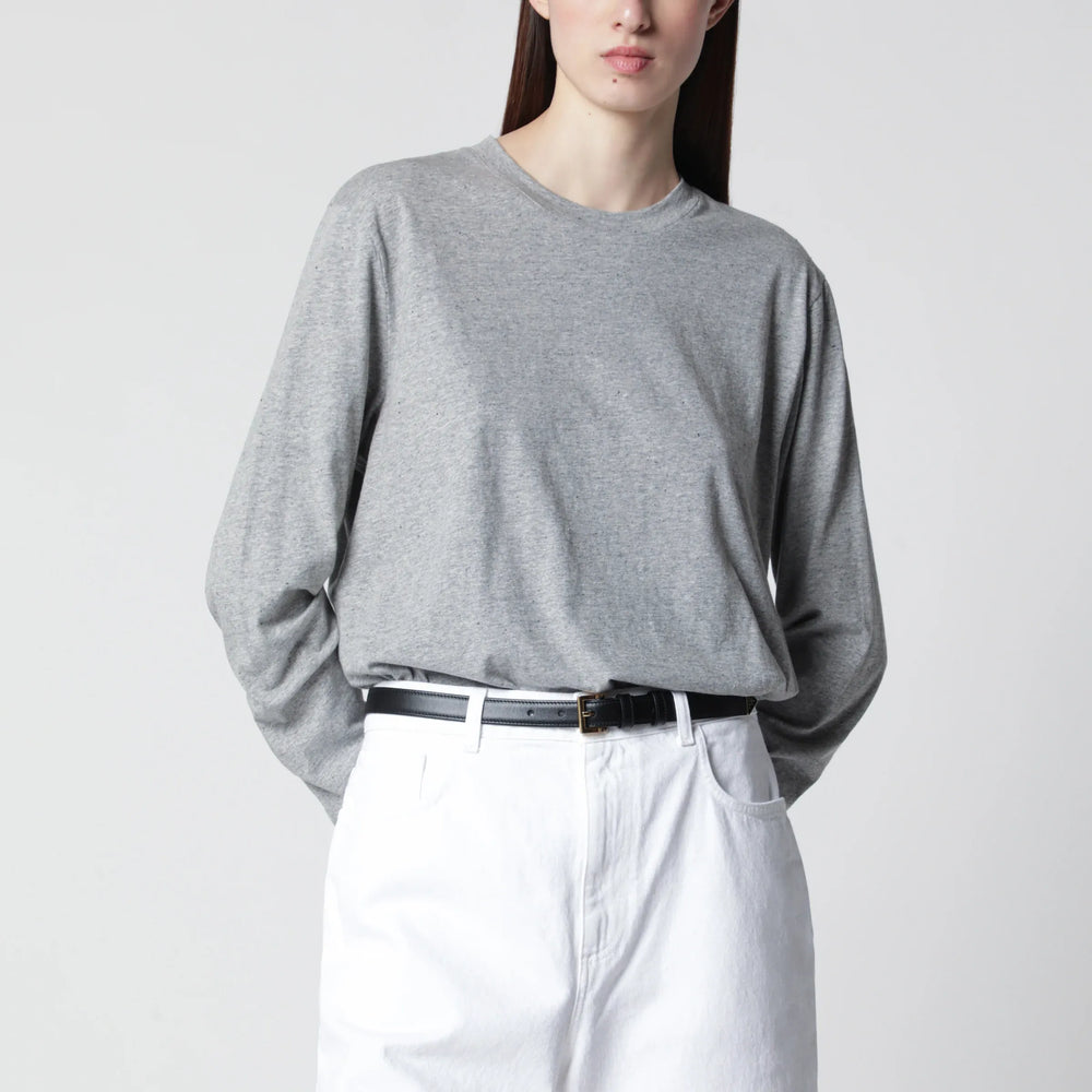 Róhe - Light grey mélange long-sleeve T-shirt Brand Shirts & Tops 40  FR