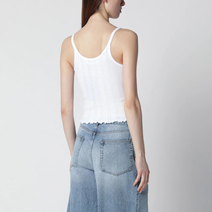 Róhe - White organic cotton tank top Brand Shirts &amp; Tops