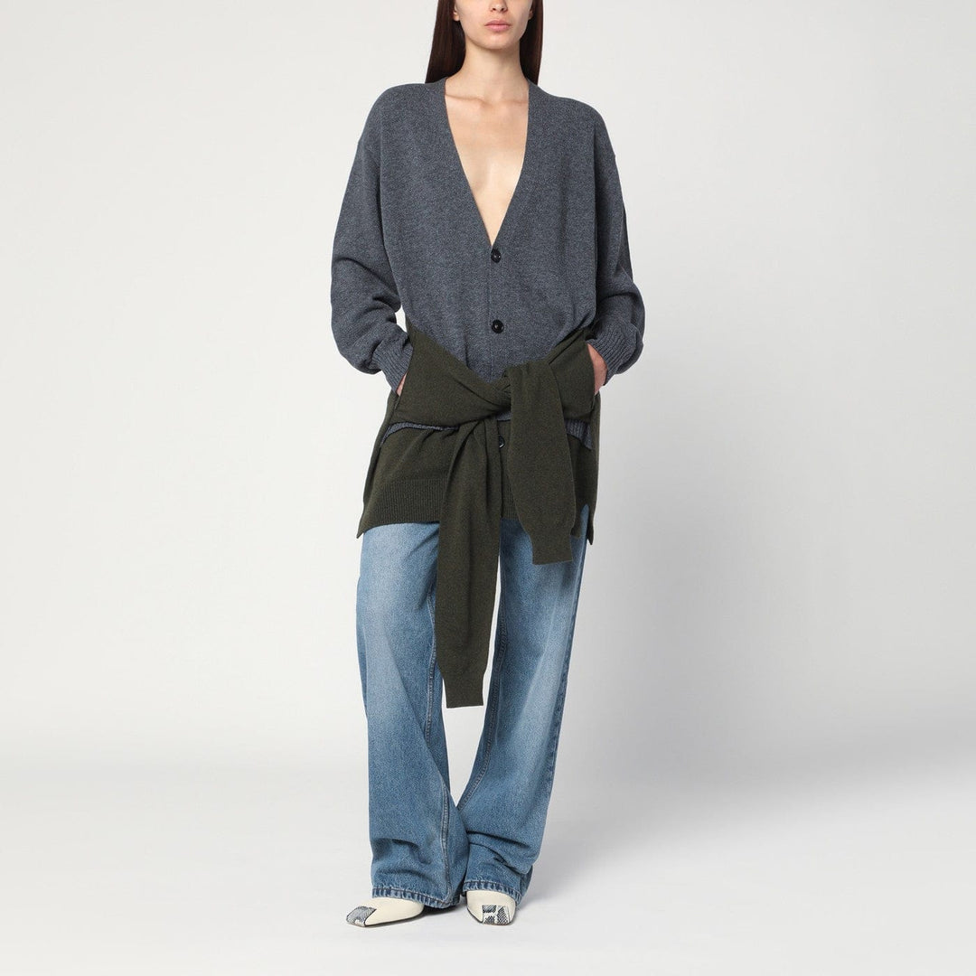 Shirts & Tops Stella McCartney - Grey/dark green cardigan with crossed sleeves Brand