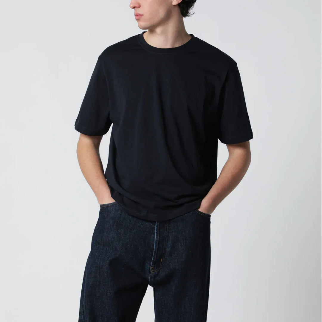 STUDIO NICHOLSON - Bric T-shirt blue regular fit Brand Shirts &amp; Tops S