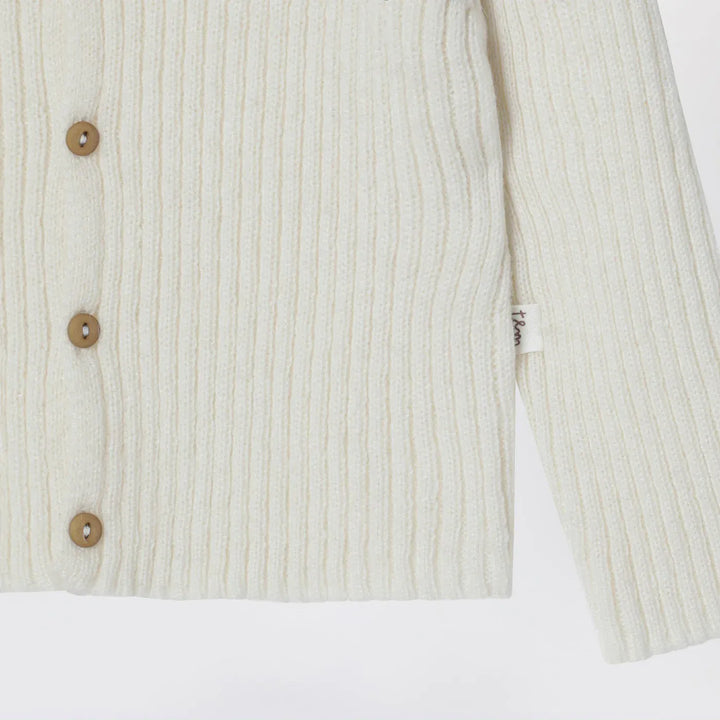 Teddy &amp; Minou - Milk-white wool-blend cardigan Brand Shirts &amp; Tops 12/18M
