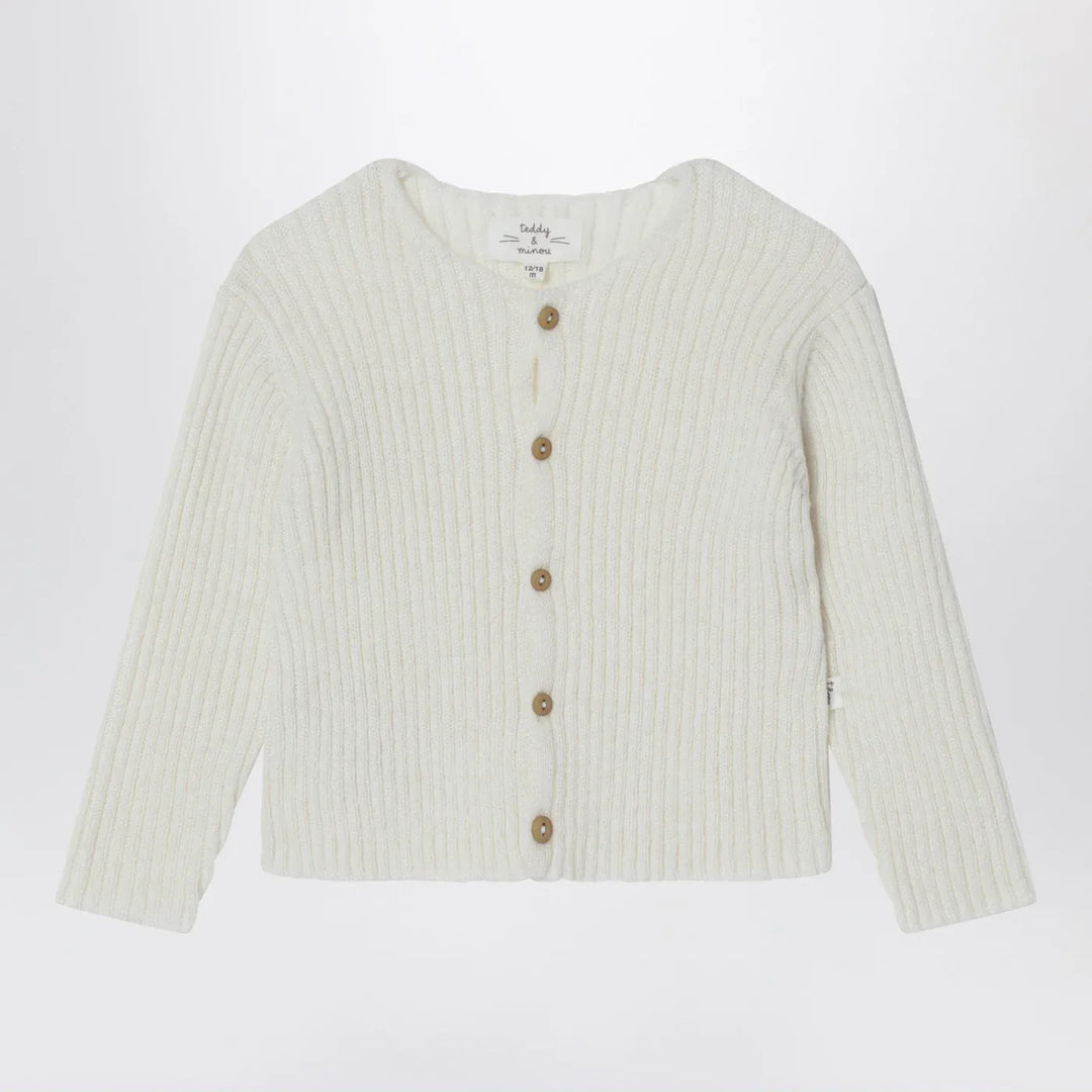 Teddy &amp; Minou - Milk-white wool-blend cardigan Brand Shirts &amp; Tops 12/18M