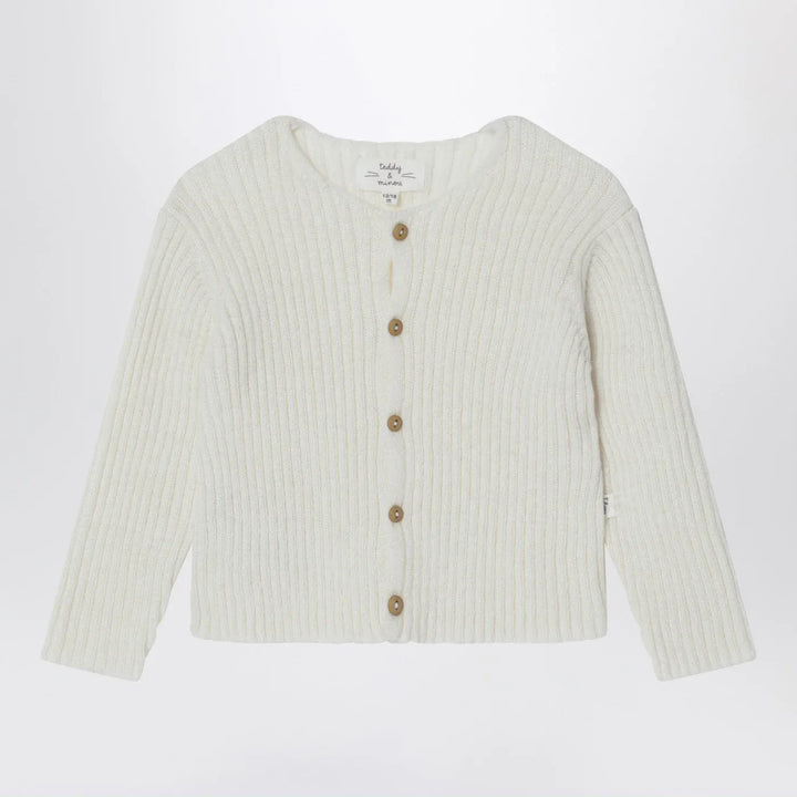 Teddy &amp; Minou - Milk-white wool-blend cardigan Brand Shirts &amp; Tops 12/18M