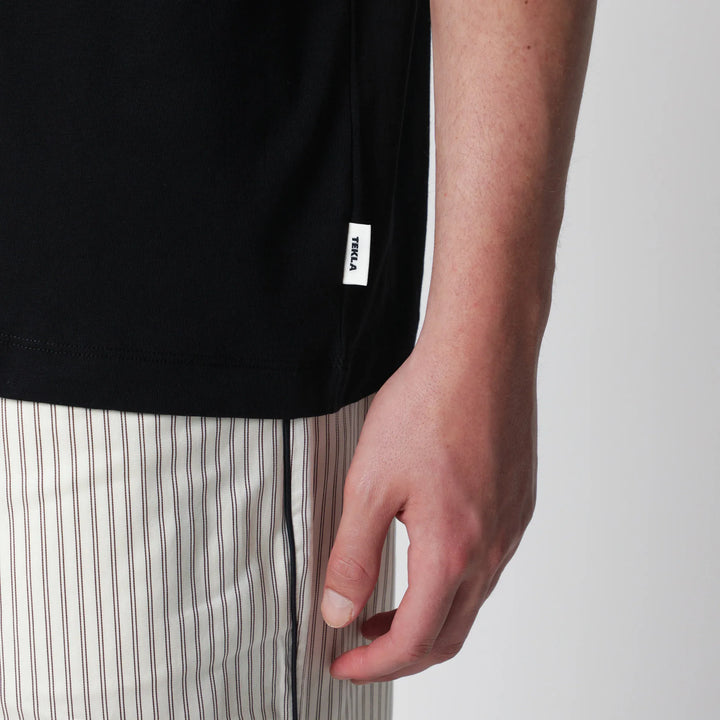 Tekla - Black washed short-sleeve T-shirt Brand Shirts &amp; Tops