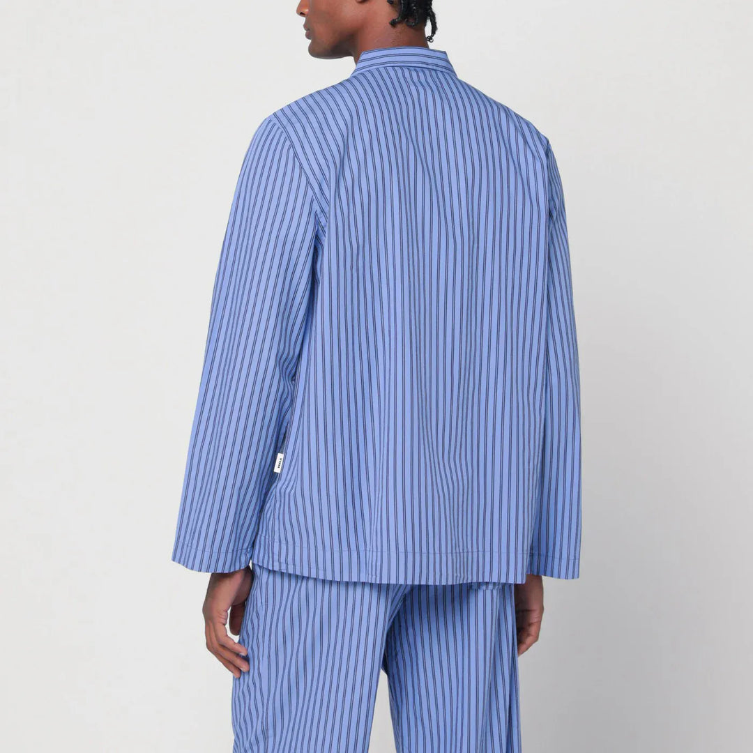 Tekla - Striped blue pyjama shirt Brand Shirts &amp; Tops