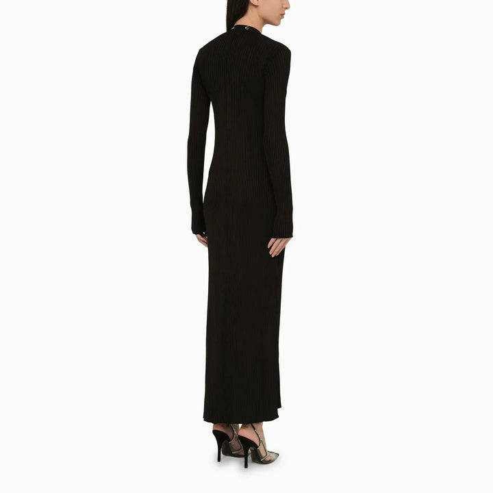 The Attico - Black viscose long cardigan Brand Shirts &amp; Tops 40  IT