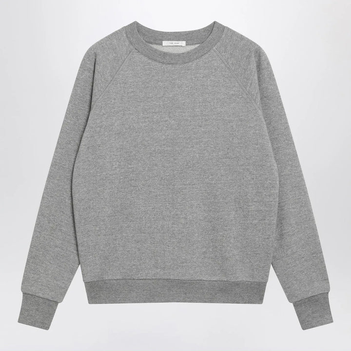 The Row - Eulalia sweatshirt in grey mélange cashmere blend Brand Shirts &amp; Tops XS