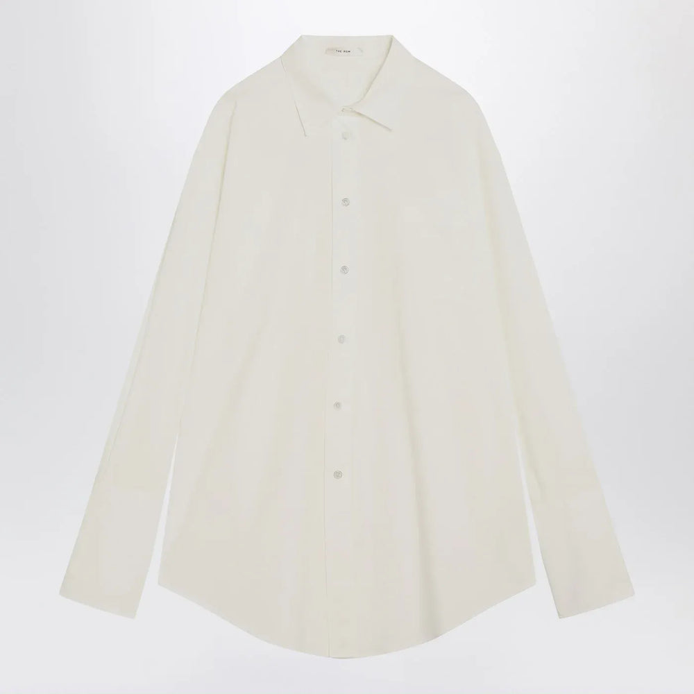 The Row - White Ment cotton shirt Brand Shirts & Tops 4 US