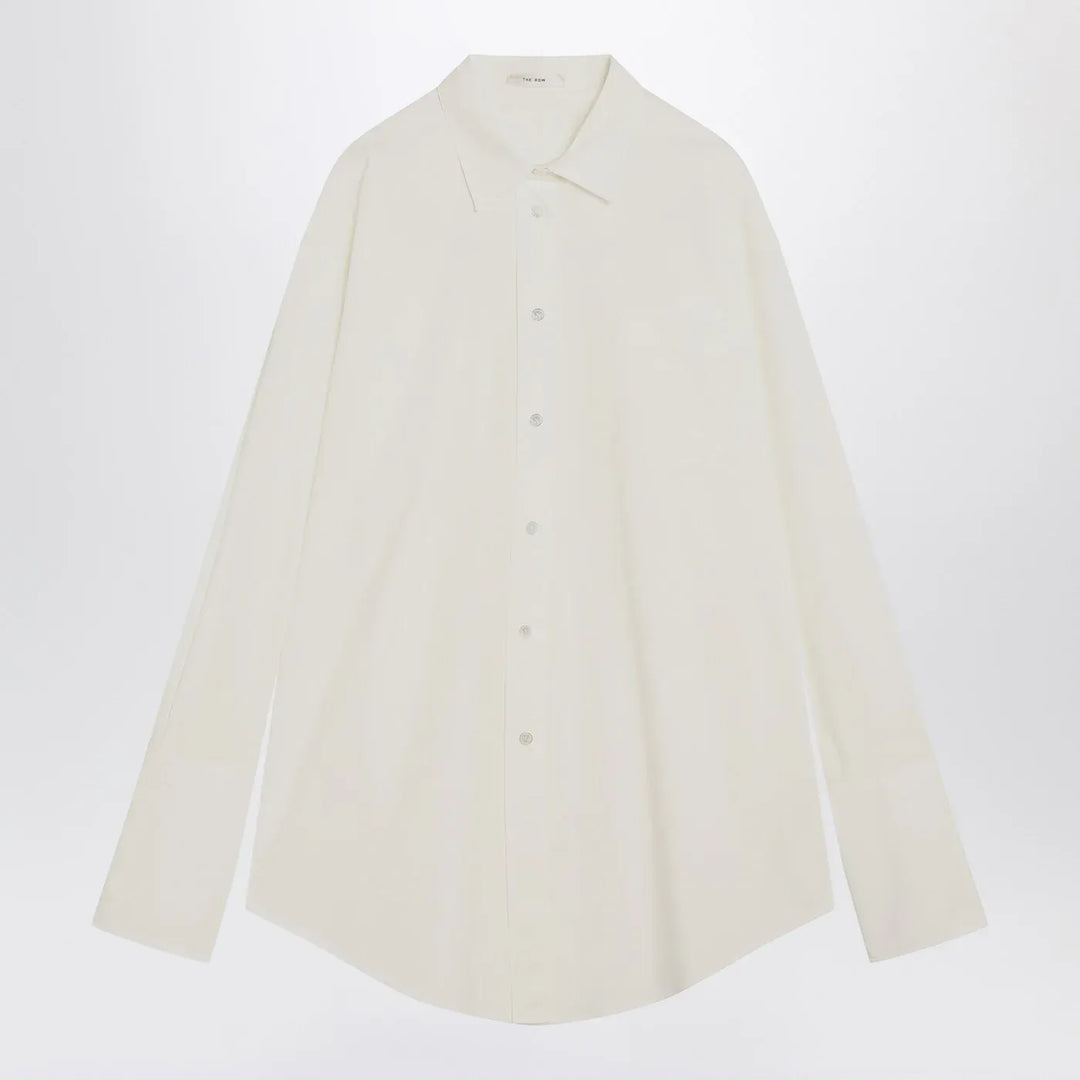 The Row - White Ment cotton shirt Brand Shirts &amp; Tops 4 US
