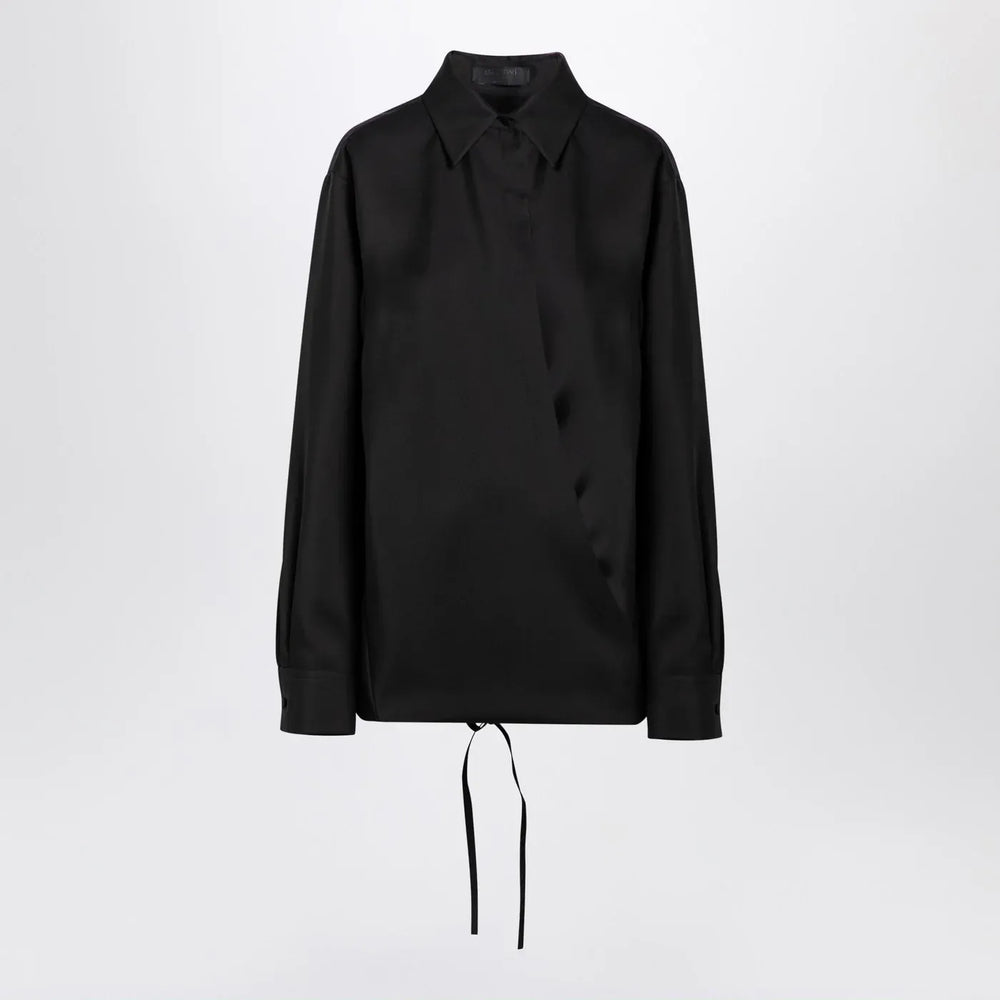 Valentino - Black shirt with drawstring Brand Shirts & Tops 42  IT