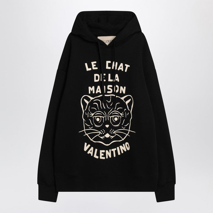 Shirts &amp; Tops Valentino - Black sweatshirt with Le Chat de la Maison patch Brand
