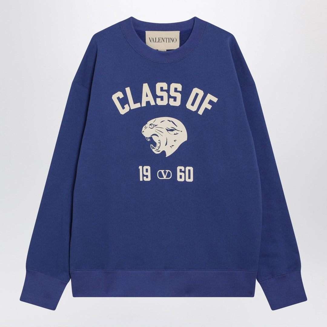 Shirts &amp; Tops Valentino - Blue sweatshirt with Panther print Brand